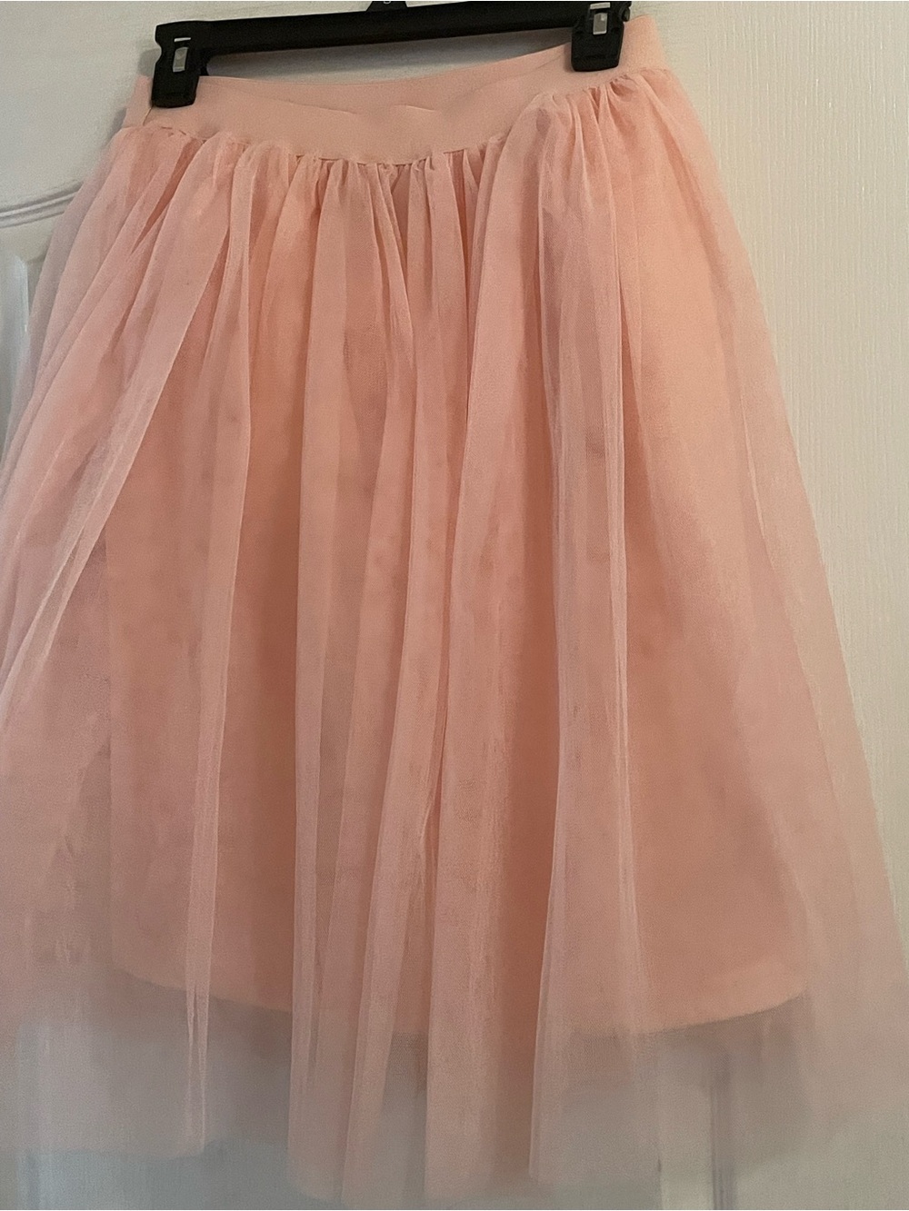 Boohoo Soft Peach Tulle A-Line Skirt Size 6